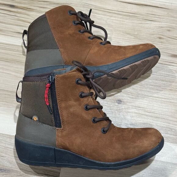 Bogs Vista Rugged Lace Snow Boots Waterproof Brown Women’s 9 - Picture 3 of 6